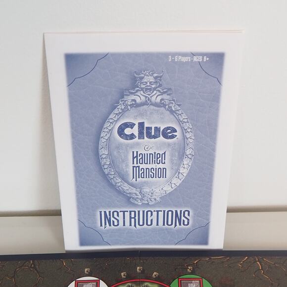 VTG Clue Disney Haunted Mansion Edition Board Game Parker Bros 2004 COMPLETE - Picture 4 of 14